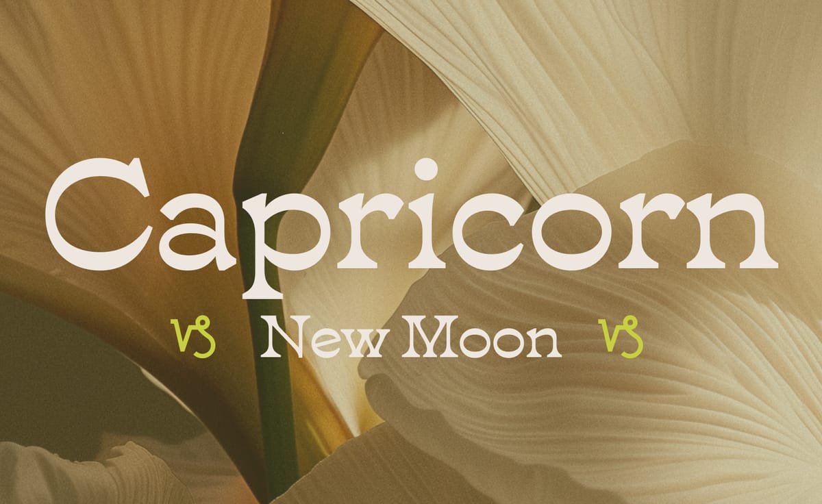 Your Guide to the 🌚 Capricorn New Moon ♑