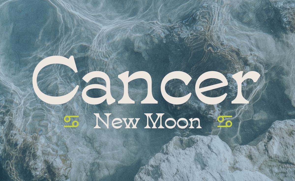 Your Guide to the 🌑 Cancer New Moon ♋
