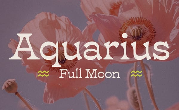Your Guide to the 🌕 Aquarius Full Moon ♒
